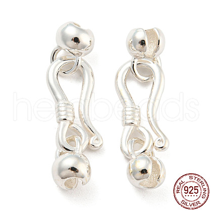 925 Sterling Silver S-Hook Clasps STER-Q191-07A-S-1