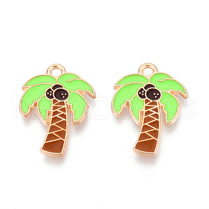 Beach Theme Alloy Enamel Pendants ENAM-T022-33K-1