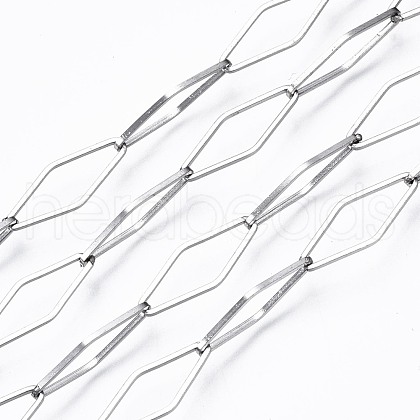 Tarnish Resistant 304 Stainless Steel Link Chains CHS-T003-24P-1