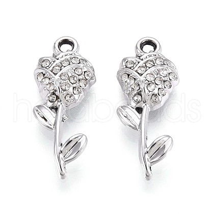 Alloy Rhinestone Pendants PALLOY-T090-56P-1
