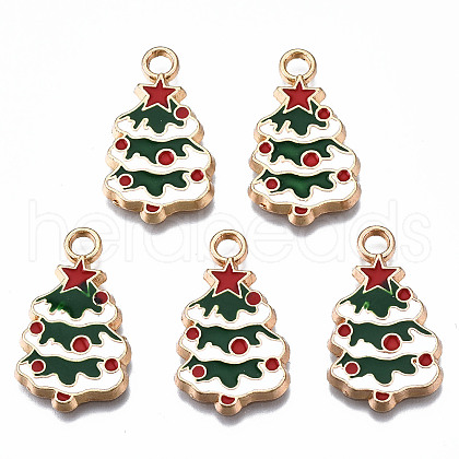Rack Plating Alloy Enamel Pendants ENAM-Q443-025-RS-1
