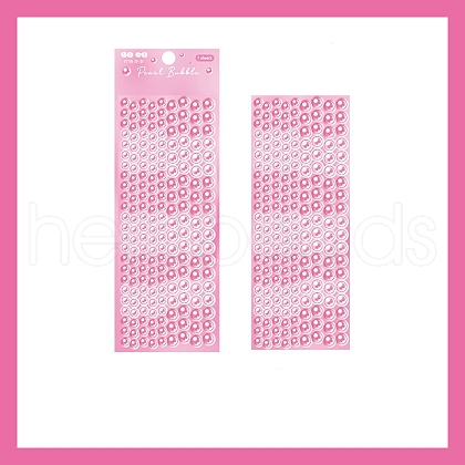 Imitation Pearl Bubble Laser Stickers PW-WGBE485-04-1