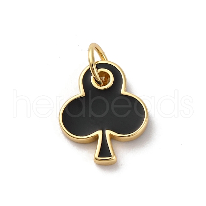 Brass Enamel Charms KK-Q098-25G-B02-1