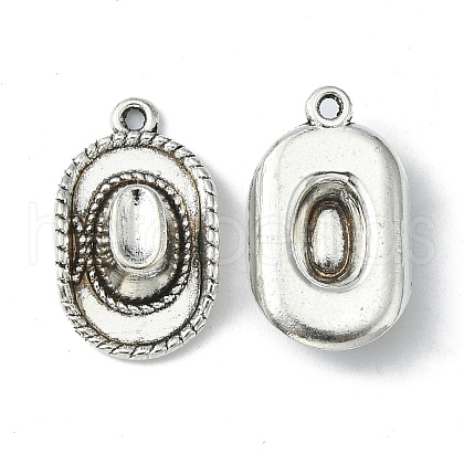 Tibetan Style Alloy Hat Pendants TIBEP-1023-AS-LF-1
