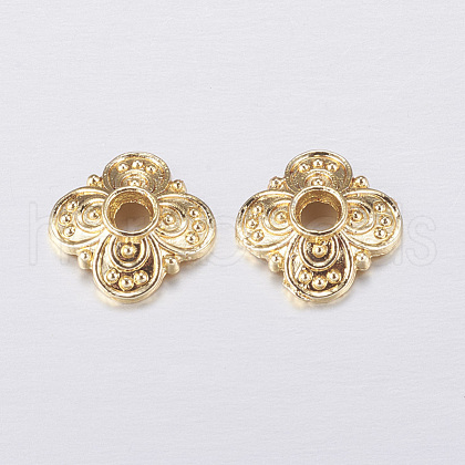 Brass Bead Caps KK-G335-11G-1