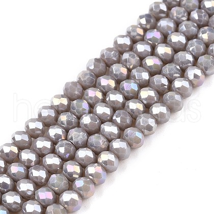 Electroplate Glass Beads Strands EGLA-A044-P3mm-B10-1