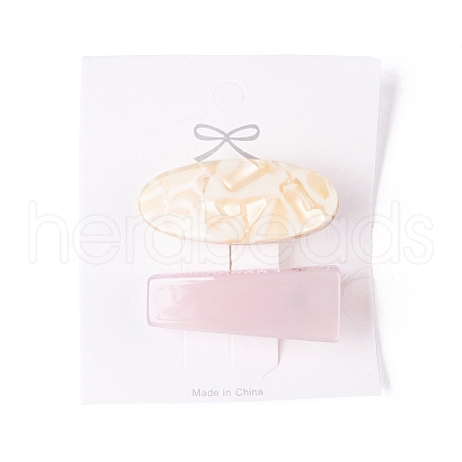 Cellulose Acetate(Resin) and Plasic Alligator Hair Clips X-PHAR-C008-01B-1