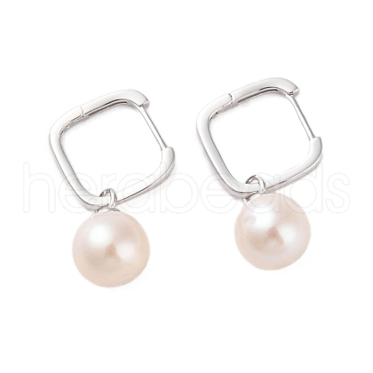 Mother's Day Jewellery 925 Sterling Silver Hoop Earring EJEW-H002-31P-1