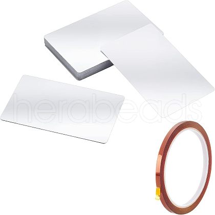  Aluminum Blank Thermal Transfer Business Cards DIY-NB0005-07-1