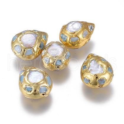 Natural Cultured Freshwater Pearl Beads PEAR-F017-01G-1