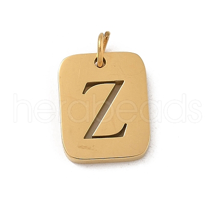 304 Stainless Steel Charms STAS-R001-01G-Z-1