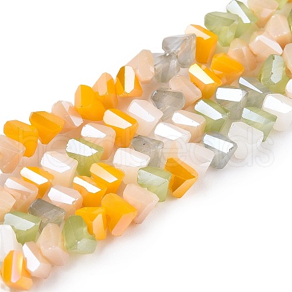 Electroplate Glass Beads Strands GLAA-T023-A17-02-1