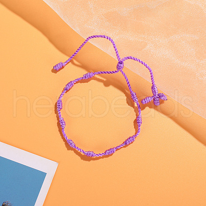 Cross Nylon Cord Braided Bead Bracelets WG2C716-06-1