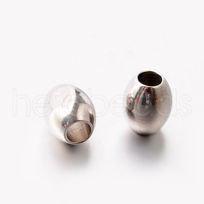 Tarnish Resistant 201 Stainless Steel Barrel Spacer Beads STAS-E082-19-1