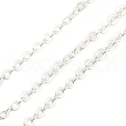 Rack Plating Brass Cable Chains CHC-K392-01S-1