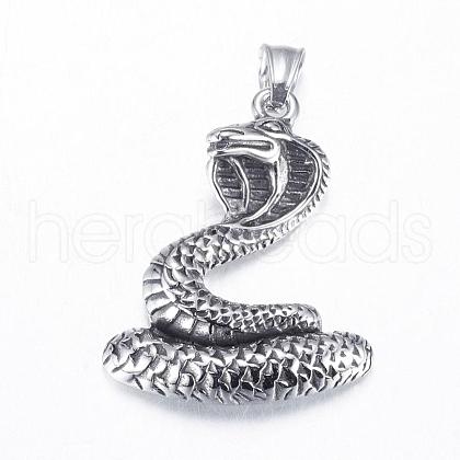 304 Stainless Steel Pendants STAS-E140-A10-1