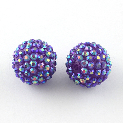 AB-Color Resin Rhinestone Beads RESI-S315-14x16-06-1
