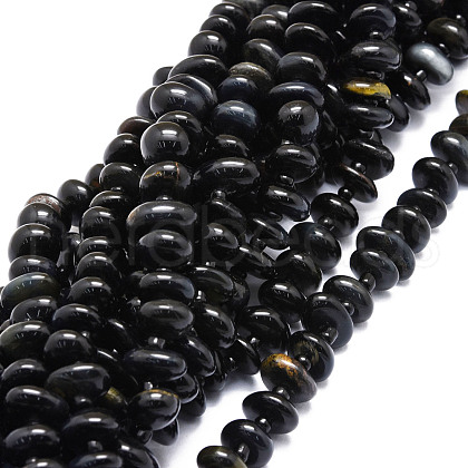 Natural Blue Tiger Eye Beads Strands G-E569-J17-1