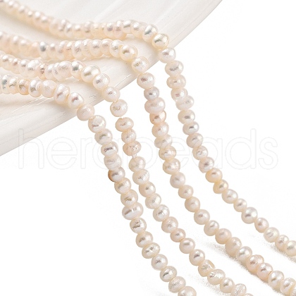 Natural Cultured Freshwater Pearl Beads Strands PEAR-C003-02B-1