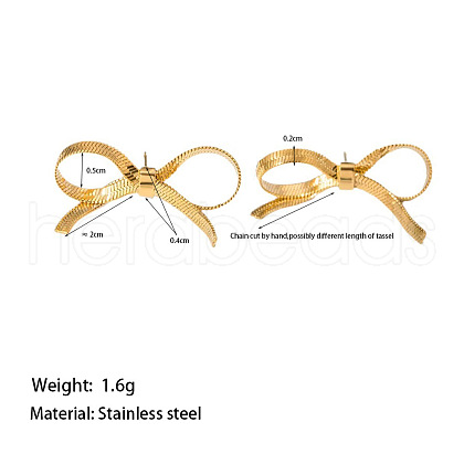 Design Sense Stainless Steel Choker Short Butterfly Stud Earrings JM2359-3-1