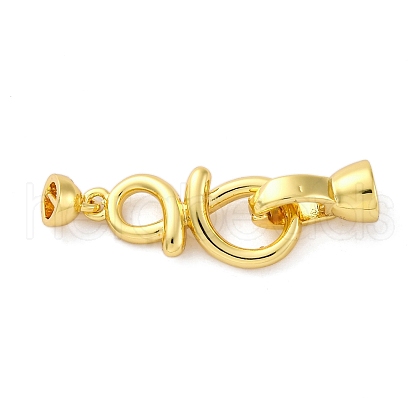 Brass Fold Over Clasps KK-U059-23G-1