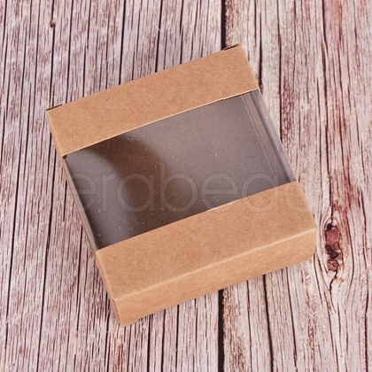 Paper Hand-made Soap Box CON-WH0076-03-1