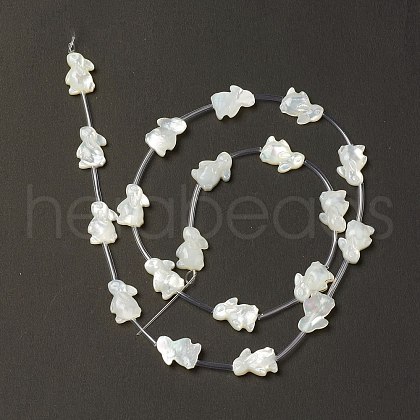 Natural White Shell Mother of Pearl Shell Beads BSHE-B005-01-1