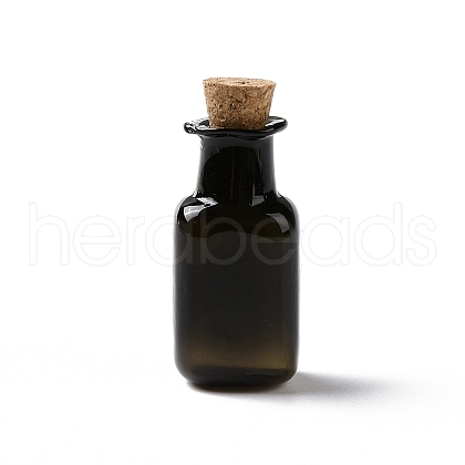 Rectangle Miniature Glass Bottles GLAA-H019-06F-1