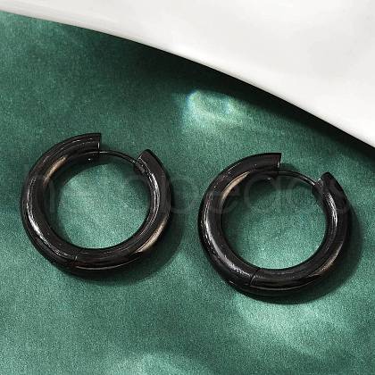 202 Stainless Steel Polishing Hoop Earrings EJEW-M106-02EB-06-1