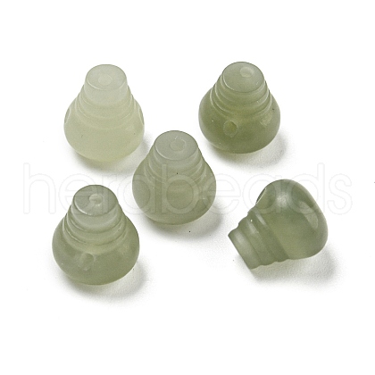 Natural Nephrite Jade/Hetian Jade Beads G-H036-06-1