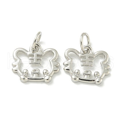 Rack Plating Brass Pendants KK-K386-01I-P-1