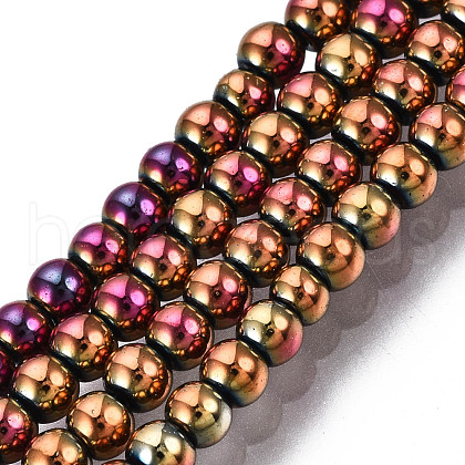 Electroplate Glass Beads Strands EGLA-S195-02D-03-1
