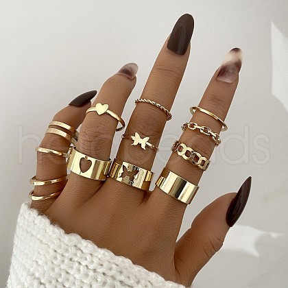 13Pcs Alloy Finger Rings WG2E3D2-04-1