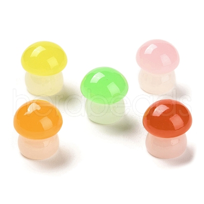 Luminous Resin Mushroom Ornament RESI-F045-07A-1