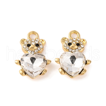Alloy Crystal Rhinestone Pendants ALRI-M021-07-1