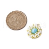 Seed Beads Beaded Charms PALLOY-MZ00273-02-2