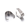 Tarnish Resistant 201 Stainless Steel Snap on Bails STAS-P223-07P-2
