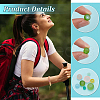   4 Bags 4 Size Transparent Frosted Glass Beads FGLA-PH0001-08-4