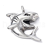 304 Stainless Steel Pendants STAS-C065-13AS-1