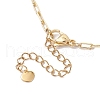 Brass Paperclip Chain Necklaces NJEW-JN04929-5