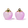 Transparent Glass Apple Pendants X1-DGLA-E004-16H-1
