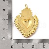 Brass Micro Pave Cubic Zirconia Pendants KK-U072-28G-3