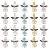   40Pcs Imitation Gemstone Acrylic Pendants FIND-PH0008-11-1