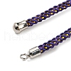 Adjustable Nylon Cord Slider Bracelet Making MAK-F026-A11-P-3