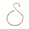 Rack Plating Brass Cable Chain Bracelets BJEW-G735-04G-4