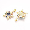 Brass Micro Pave Cubic Zirconia Pendants for Women KK-T070-105-2