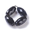 Dyed & Heated Natural Black Agate Beads Strands G-F620-04B-2