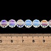 Electroplate Glass Beads Strands EGLA-L045-G-AB01-4