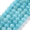 Natural Mashan Jade Round Beads Strands X-G-D263-6mm-XS28-3