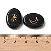 13Pcs Natural Obsidian Rune Stone G-C095-02C-3